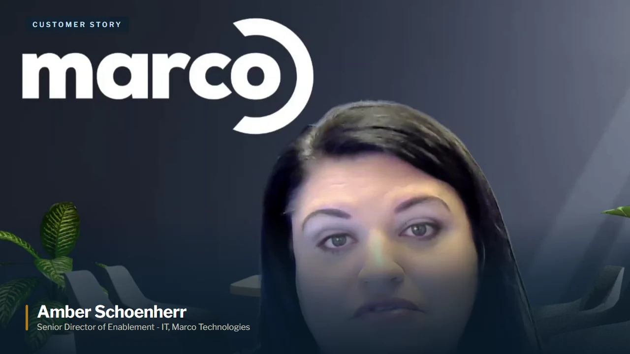 Amber Schoenherr, Senior Director of Enablement - IT at Marco Technologies